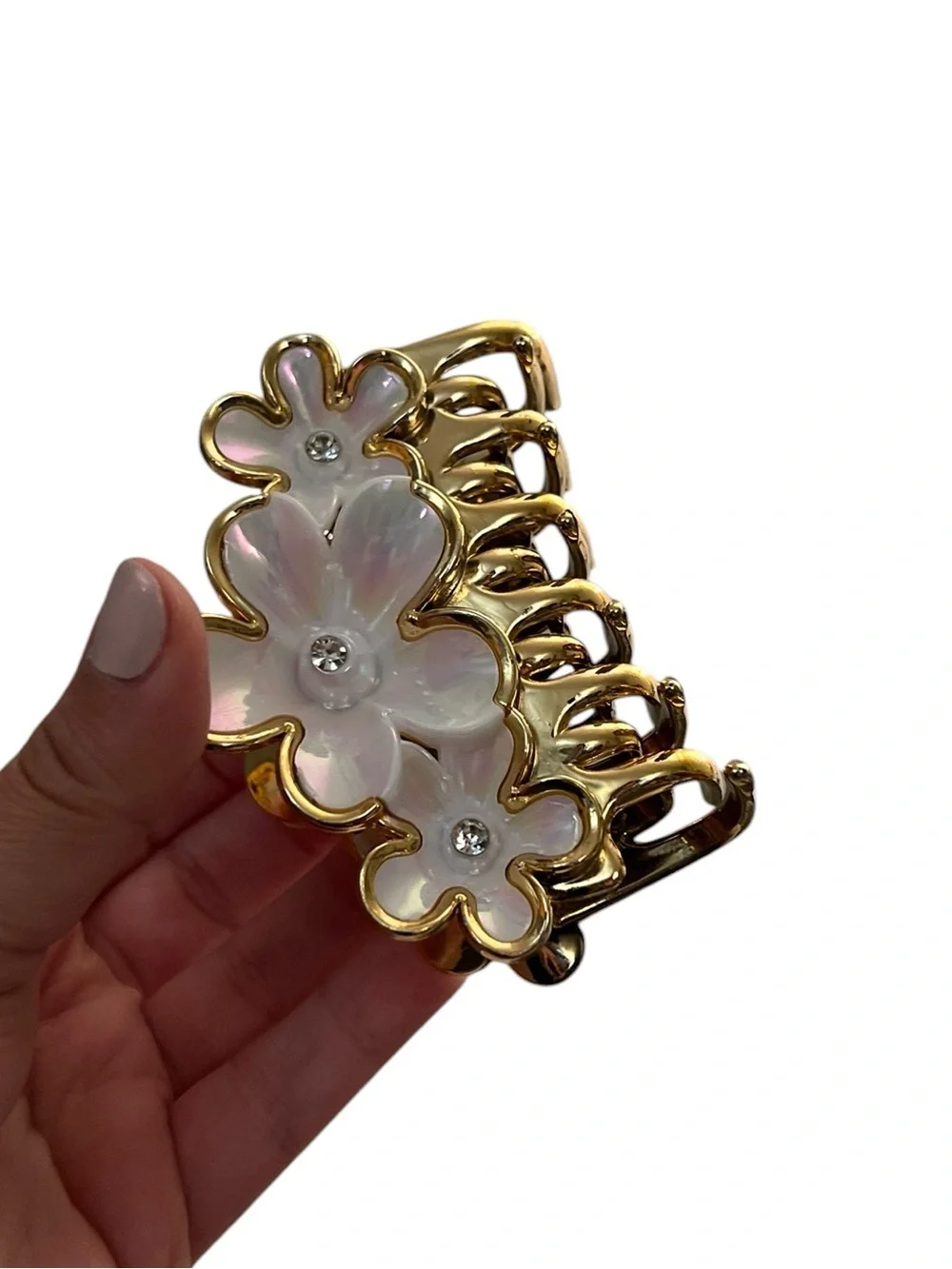 Set of 3 Tropical Flower Hair Claw Clips - NWOT